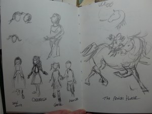 Sketchbook characters  2004 by artist Diane Young