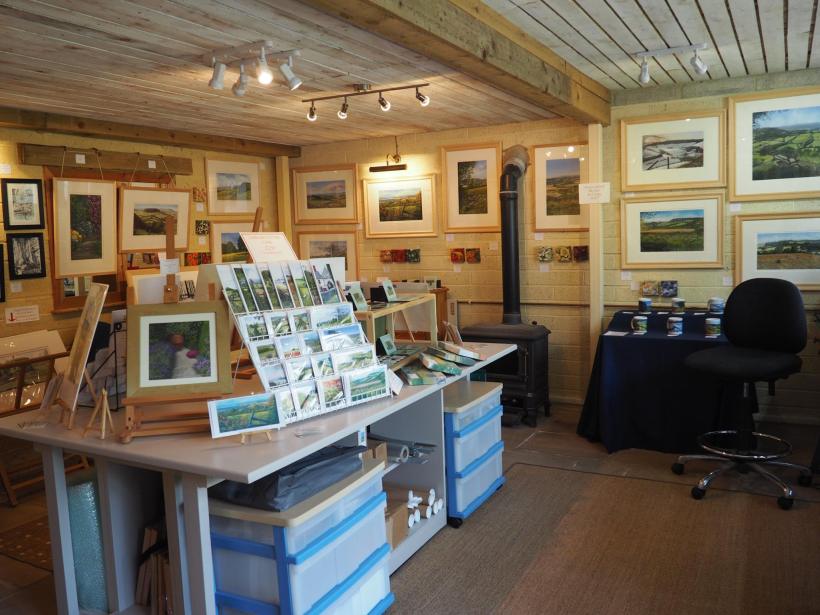 Photo of Artist Claire Failes Studio