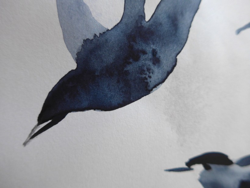 Birds with Chinese Brush (3)
