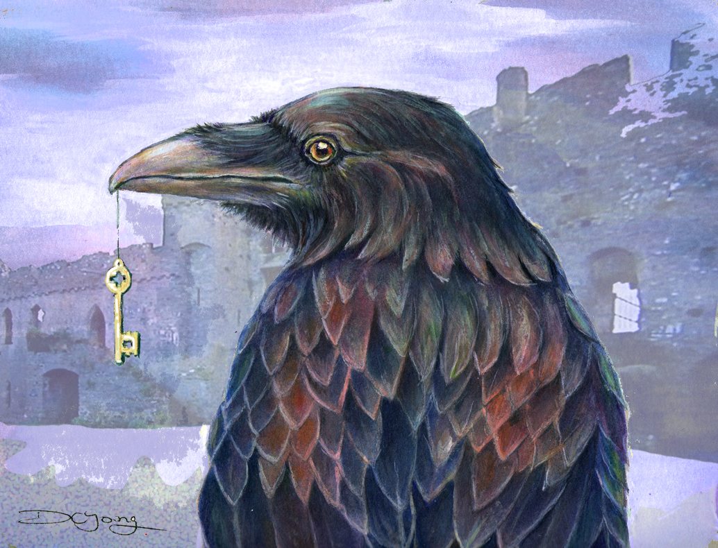 raven castle diane young gothic images painting digital