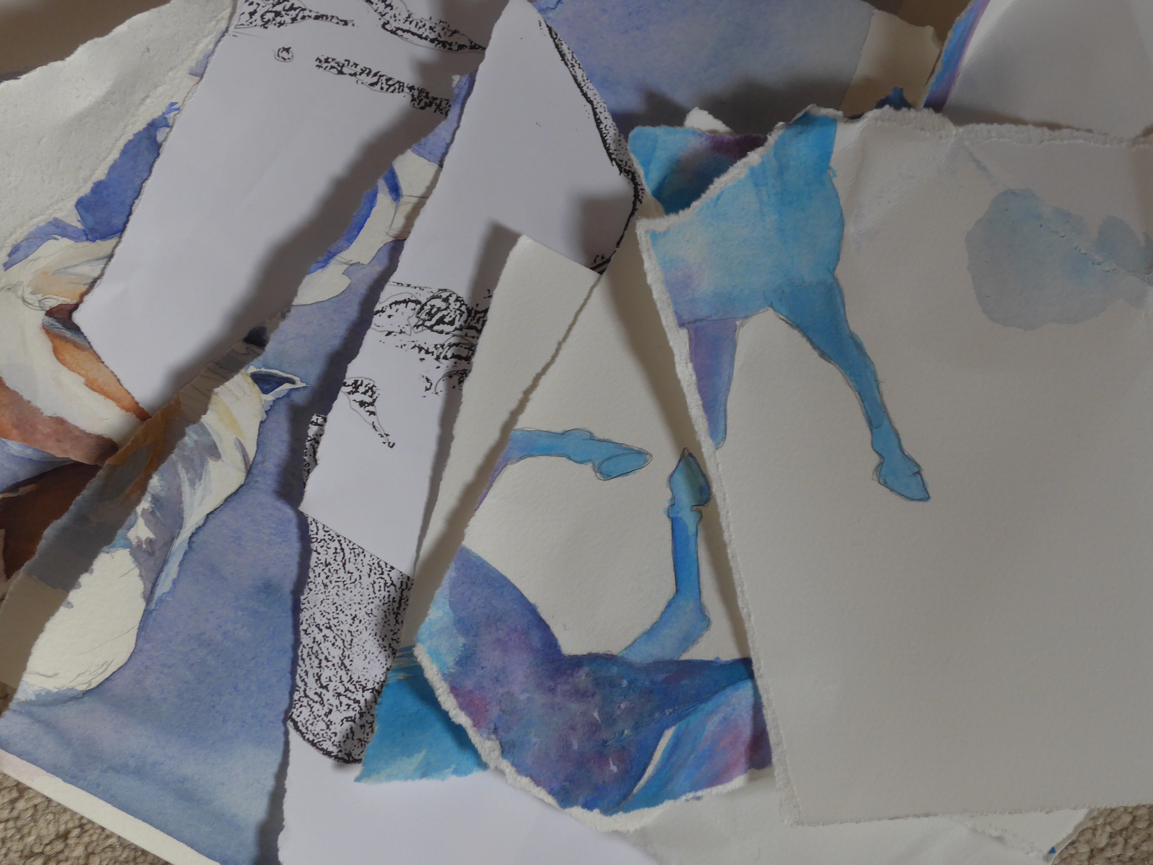 Artists Block sketches that did not work out as hoped.