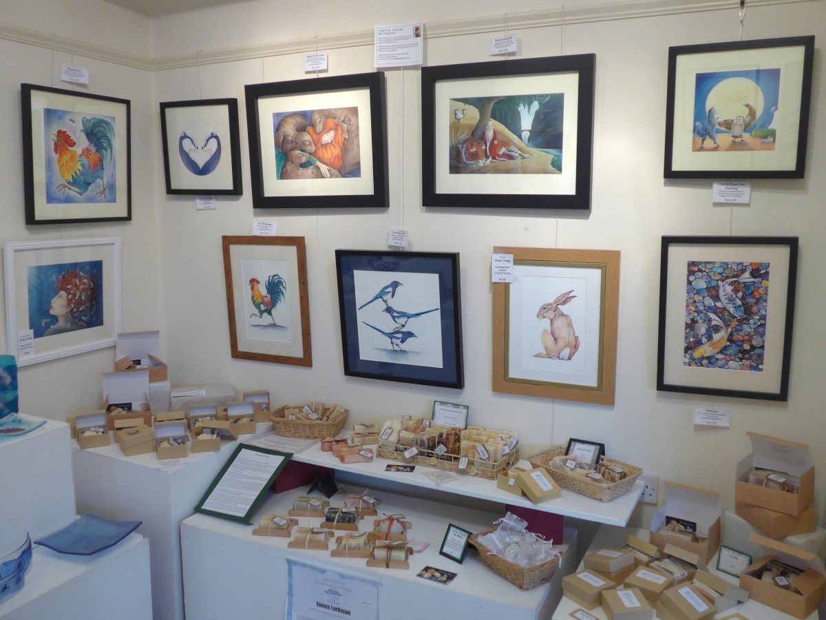 Artist Diane Young animal paintings on display